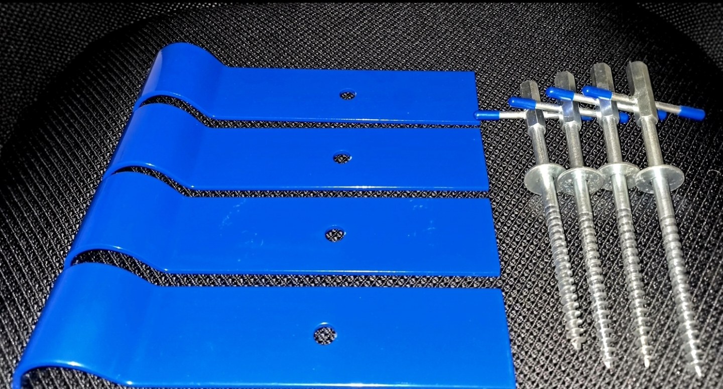 4× Front Bar Anchors + 4× Ice Screws